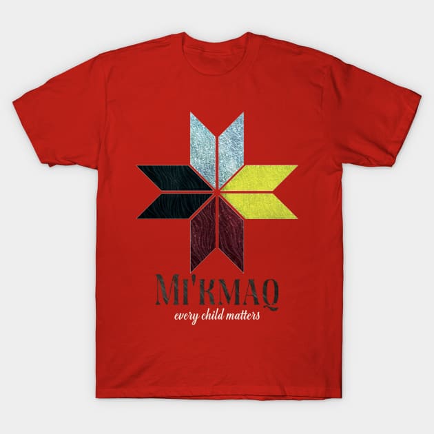 Mi'kmaq - Orange (Every Child Matters) T-Shirt by INLE Designs